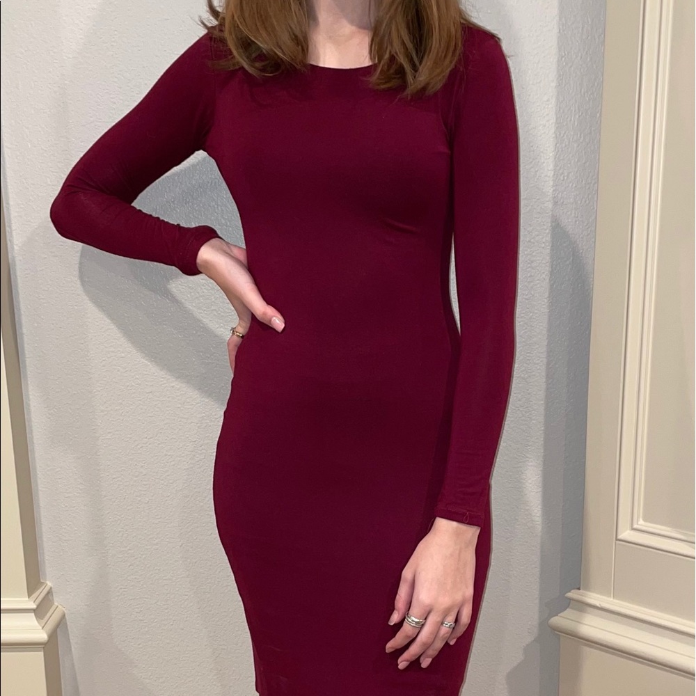 red dress